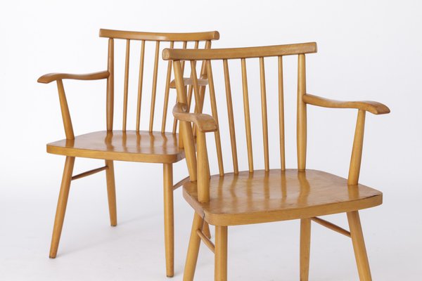 Vintage German Chairs from Lübke, 1950s, Set of 2-DOM-1815433