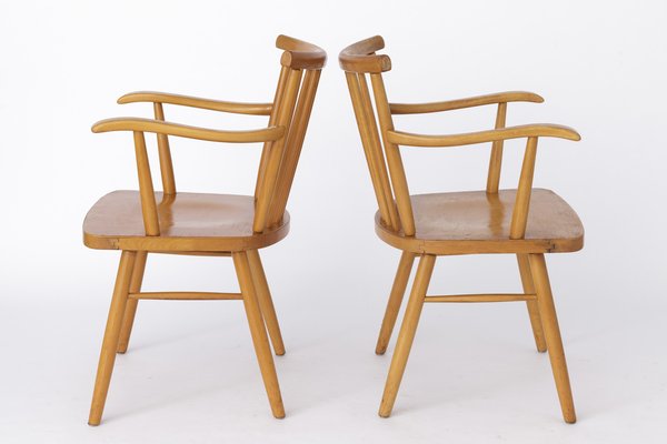 Vintage German Chairs from Lübke, 1950s, Set of 2-DOM-1815433