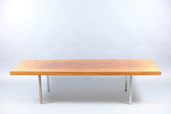 Vintage German Coffee Table With Extendable White Ceramic Blades, 1960s-CIP-792100