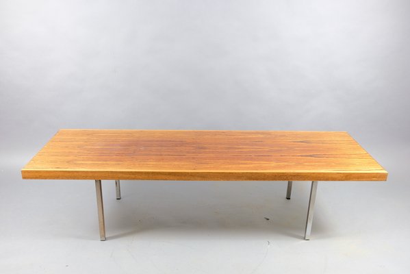 Vintage German Coffee Table With Extendable White Ceramic Blades, 1960s-CIP-792100