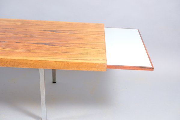 Vintage German Coffee Table With Extendable White Ceramic Blades, 1960s-CIP-792100