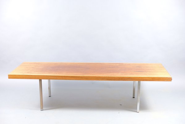 Vintage German Coffee Table With Extendable White Ceramic Blades, 1960s-CIP-792100