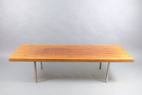 Vintage German Coffee Table With Extendable White Ceramic Blades, 1960s-CIP-792100