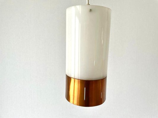 Vintage German Copper and Acrylic Glass Lamp, 1960s-RDS-1740097