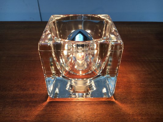 Vintage German Glass TA 14 Cube Table Lamp from Peill & Putzler, 1970s-UAH-1314778