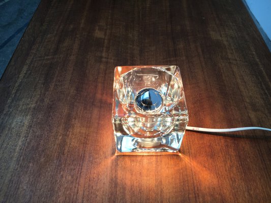 Vintage German Glass TA 14 Cube Table Lamp from Peill & Putzler, 1970s-UAH-1314778