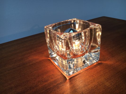 Vintage German Glass TA 14 Cube Table Lamp from Peill & Putzler, 1970s-UAH-1314778