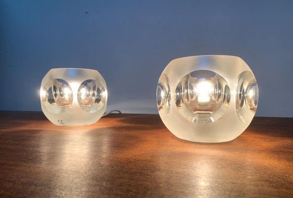 Vintage German Glass Table Lamps from Peill & Putzler, Set of 2-UAH-1128520