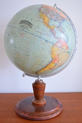 Vintage German Globe from Dietrich Reimers, 1938-OV-780624