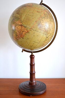 Vintage German Globe from Paul Räth & Dr. A. Krause, 1920s-OV-787134