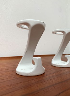 Vintage German Metal Coat Hooks from Schönbuch, 1970s, Set of 2-UAH-1374972