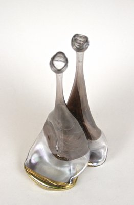 Vintage German Modern Double Glass Vase, 1980-TQA-1322009