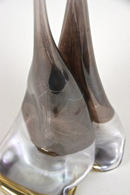 Vintage German Modern Double Glass Vase, 1980-TQA-1322009