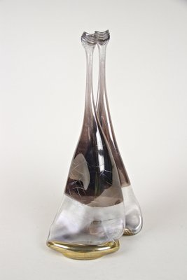 Vintage German Modern Double Glass Vase, 1980-TQA-1322009