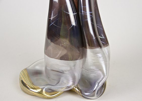 Vintage German Modern Double Glass Vase, 1980-TQA-1322009