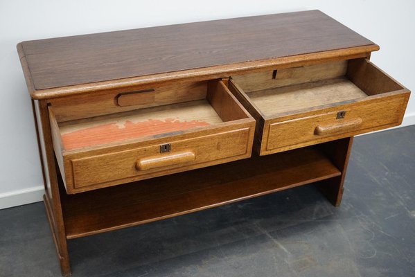 Vintage German Oak Shop Counter / Sideboard, 1930s-XO-1050817