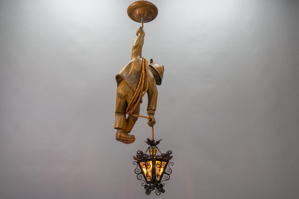 Vintage German Pendant Light, 1950s-KEG-1732611