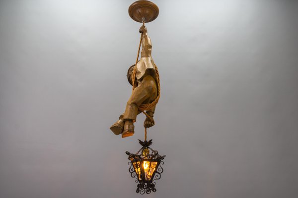 Vintage German Pendant Light, 1950s-KEG-1732611