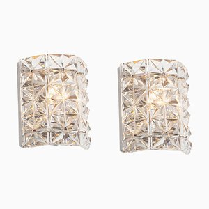 Vintage German Petite Crystal Sconces, 1970s, Set of 2-UGR-1819706