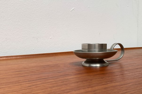 Vintage German Pewter Candleholder from Wall, 1970s-UAH-1377558