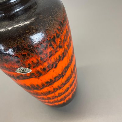 Vintage German Pottery Fat Lava Vase by Ü-Keramik WGP, 1970s-QZ-1088626