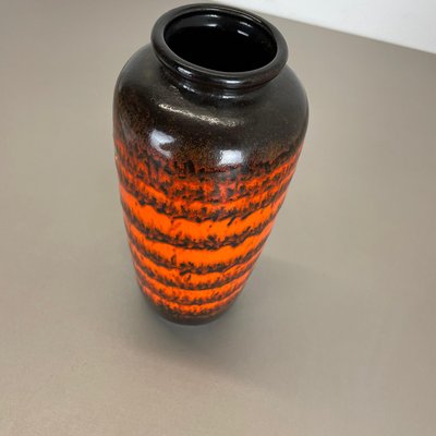 Vintage German Pottery Fat Lava Vase by Ü-Keramik WGP, 1970s-QZ-1088626