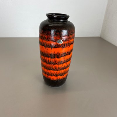 Vintage German Pottery Fat Lava Vase by Ü-Keramik WGP, 1970s-QZ-1088626