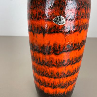 Vintage German Pottery Fat Lava Vase by Ü-Keramik WGP, 1970s-QZ-1088626