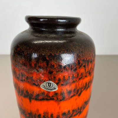 Vintage German Pottery Fat Lava Vase by Ü-Keramik WGP, 1970s-QZ-1088626