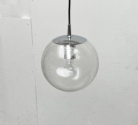 Vintage German Space Age Ah 105 Glass Ball Pendant Lamp from Peill & Putzler, 1970s-UAH-2026923