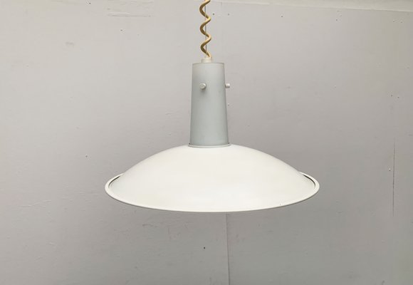 Vintage German Space Age Glass and Metal Pendant Lamp from Glashütte Limburg-UAH-1111134