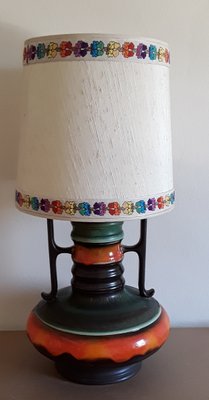 Vintage German Table Lamp with a Ceramic Foot, 1960s-HOI-1383322