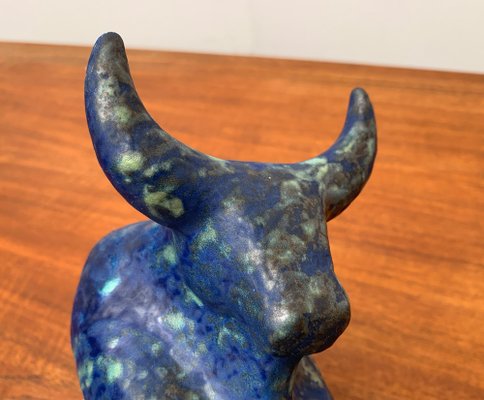 Vintage German Taurus Pottery Sculpture from Otto Keramik-UAH-951406