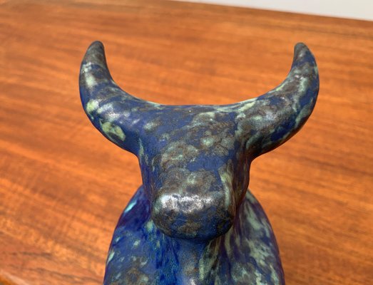 Vintage German Taurus Pottery Sculpture from Otto Keramik-UAH-951406