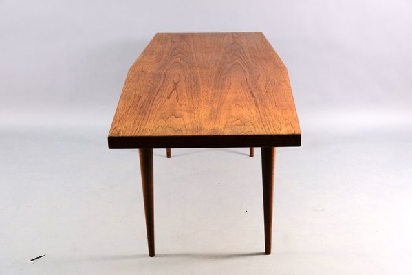 Vintage German Teak Trapezoid Coffee Table, 1960s-CIP-684402