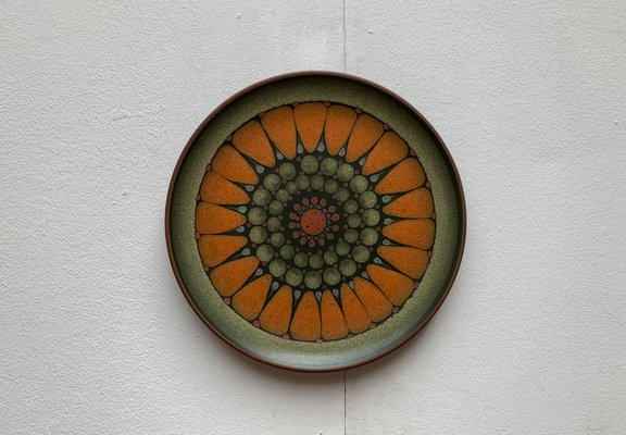 Vintage German Wall Plate in Ceramic from Keramik Manufaktur Kupfermühle, 1970s-UAH-1337858