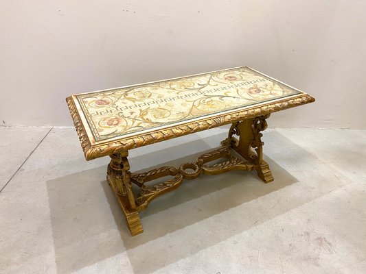 Vintage Giltwood Coffee Table, 1940s-NPC-878787