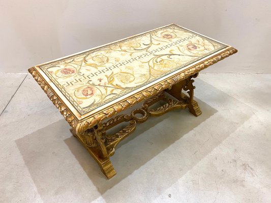 Vintage Giltwood Coffee Table, 1940s-NPC-878787