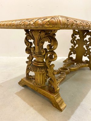 Vintage Giltwood Coffee Table, 1940s-NPC-878787