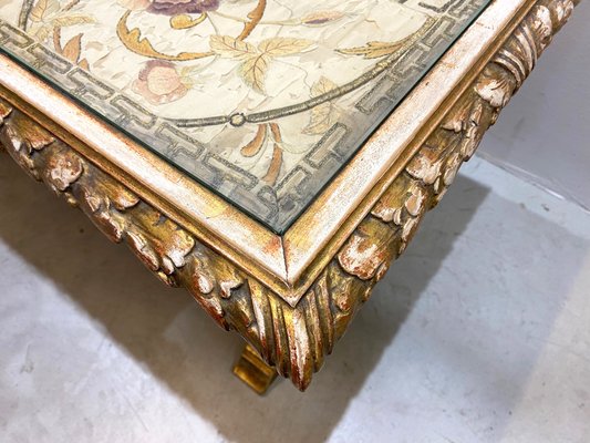 Vintage Giltwood Coffee Table, 1940s-NPC-878787