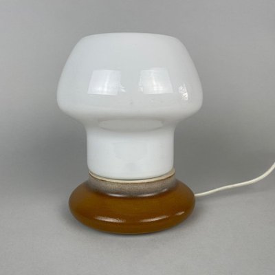 Vintage Glass and Ceramic Table Lamp by Ivan Jakeš, 1960s-TZ-1028647