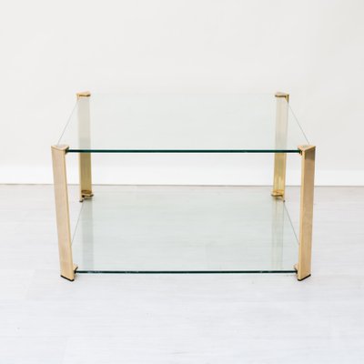 Vintage Glass and Iron Coffee Table, 1970s-NZV-1723961