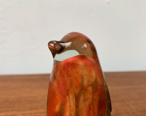 Vintage Glass Animal Penguin Sculpture from Mtarfa Glassblowers-UAH-1320020