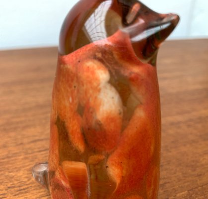 Vintage Glass Animal Penguin Sculpture from Mtarfa Glassblowers-UAH-1320020