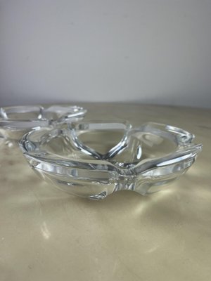 Vintage Glass Ashtrays, Italy, 1980s, Set of 2-YST-1785783