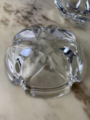 Vintage Glass Ashtrays, Italy, 1980s, Set of 2-YST-1785783