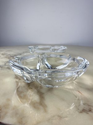 Vintage Glass Ashtrays, Italy, 1980s, Set of 2-YST-1785783