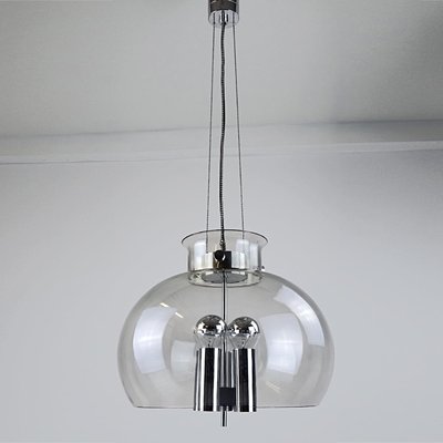 Vintage Glass Ball Pendant Lamp from Limburg-RY-553550