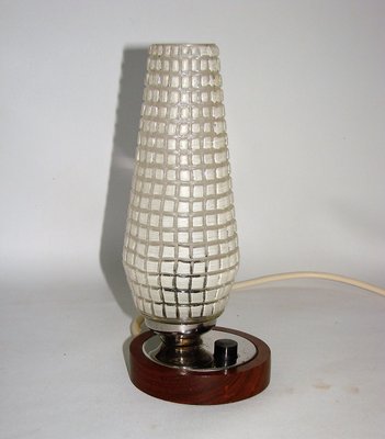 Vintage Glass Bedside Lamp, 1960s-XHP-1416935