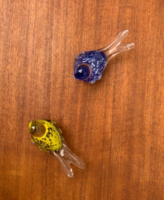 Vintage Glass Bird Sculptures, Set of 2-UAH-984542